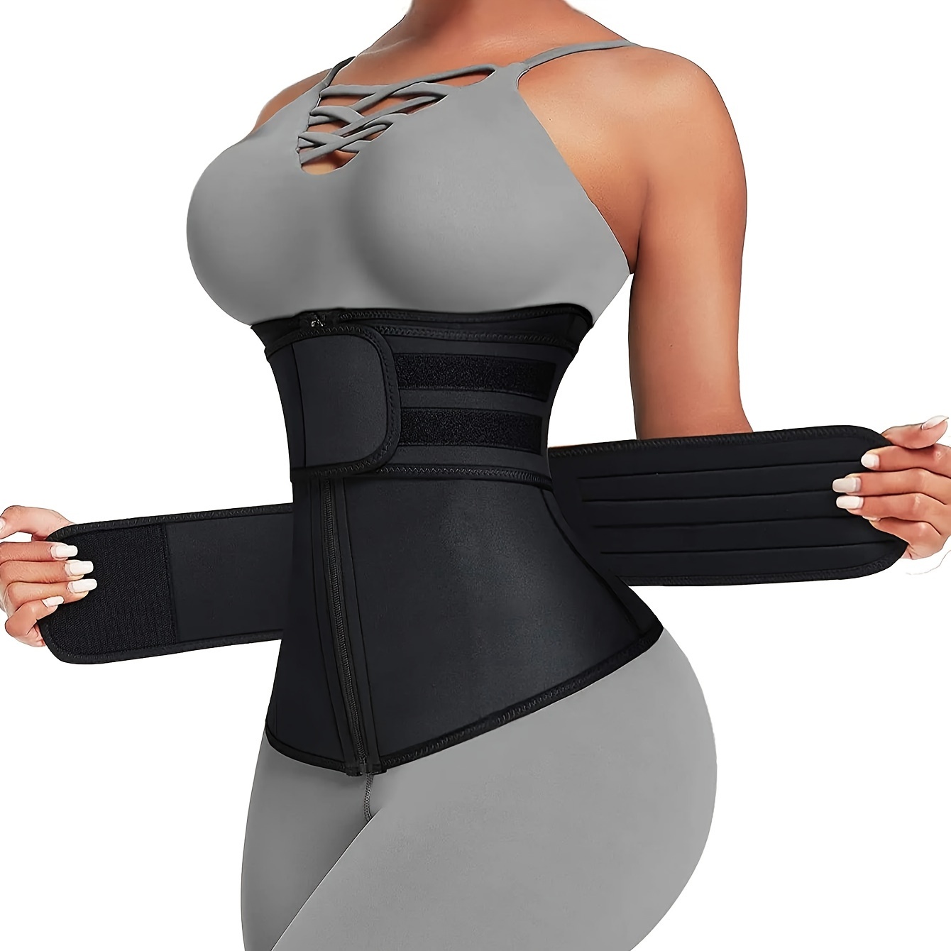 Body Trimmer - Cinta Modeladora Feminina com Zíper e