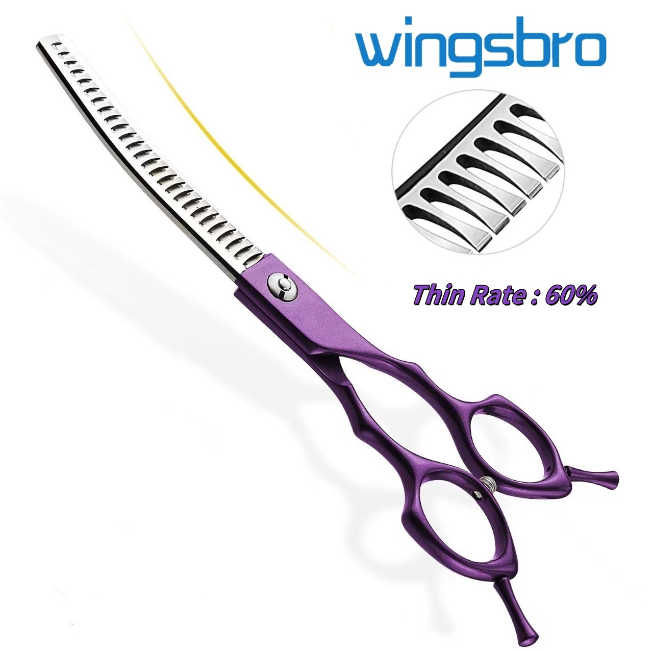 Tesoura Curva de 7 Polegadas e - Grooming Scissors avaliação e preço